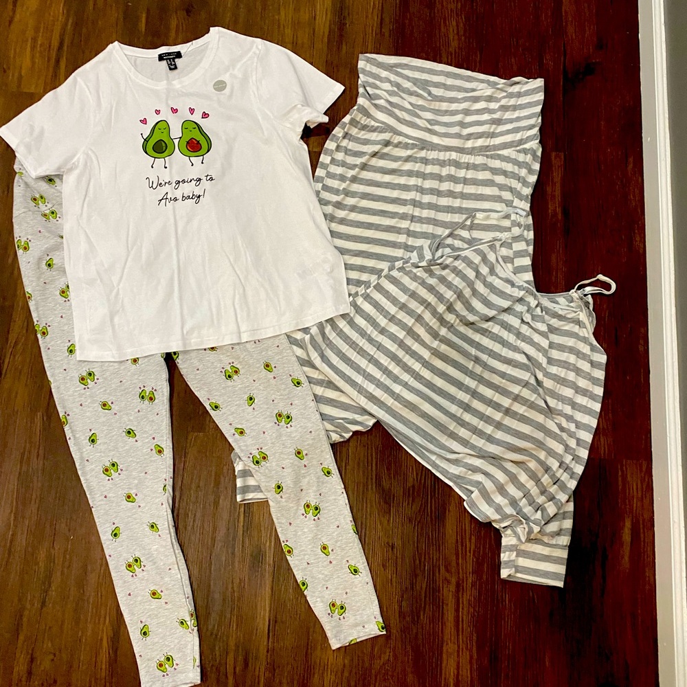 Two sets of Maternity pajamas